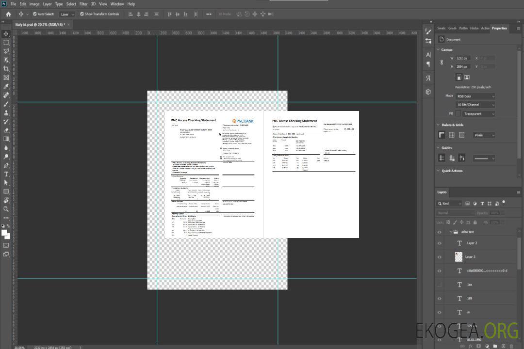 USA PNC 2 pages excel pdf template